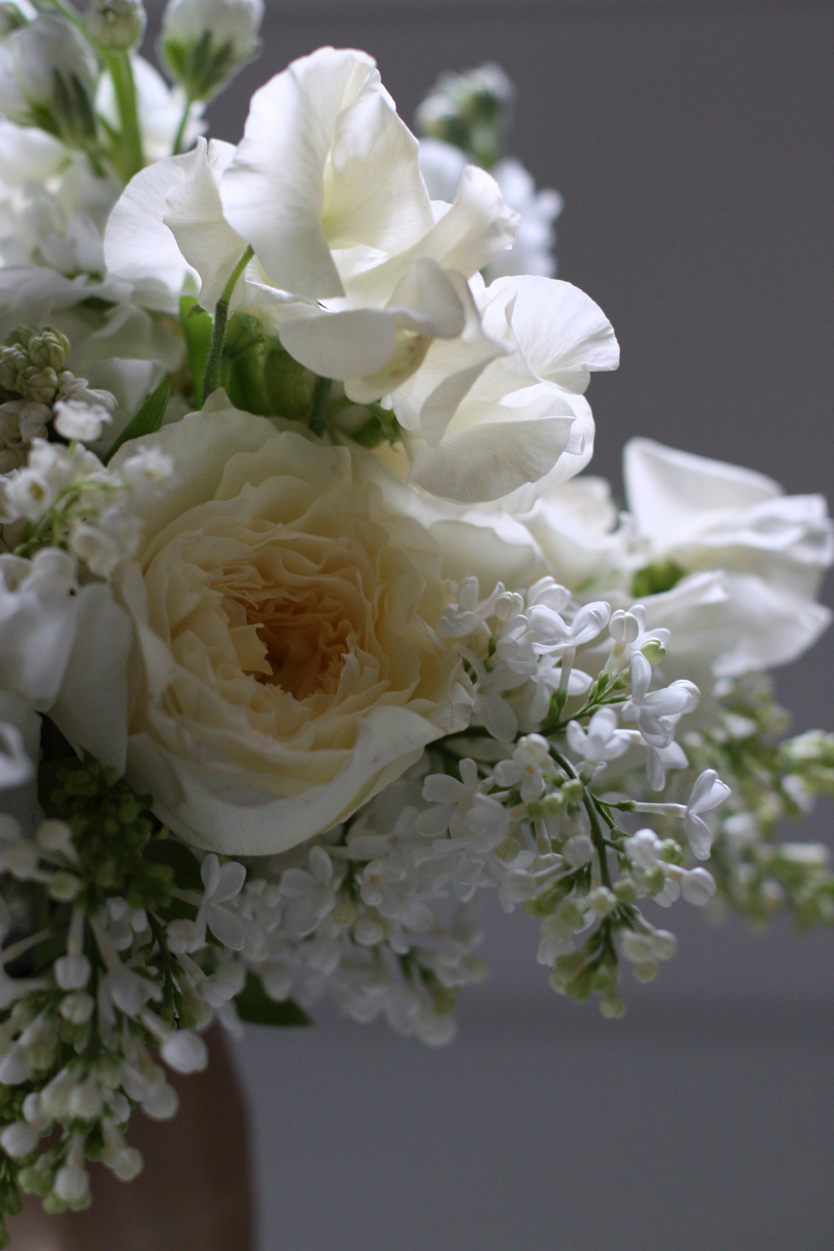 White Spring Bridal Party - Blush Floral Design
