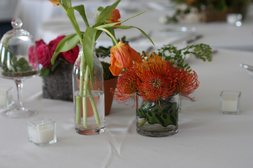 table centerpiece protea