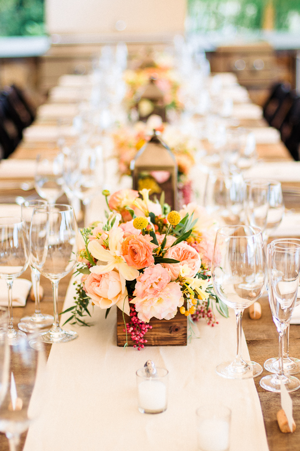 Long Table Centerpieces by Blush Floral Design