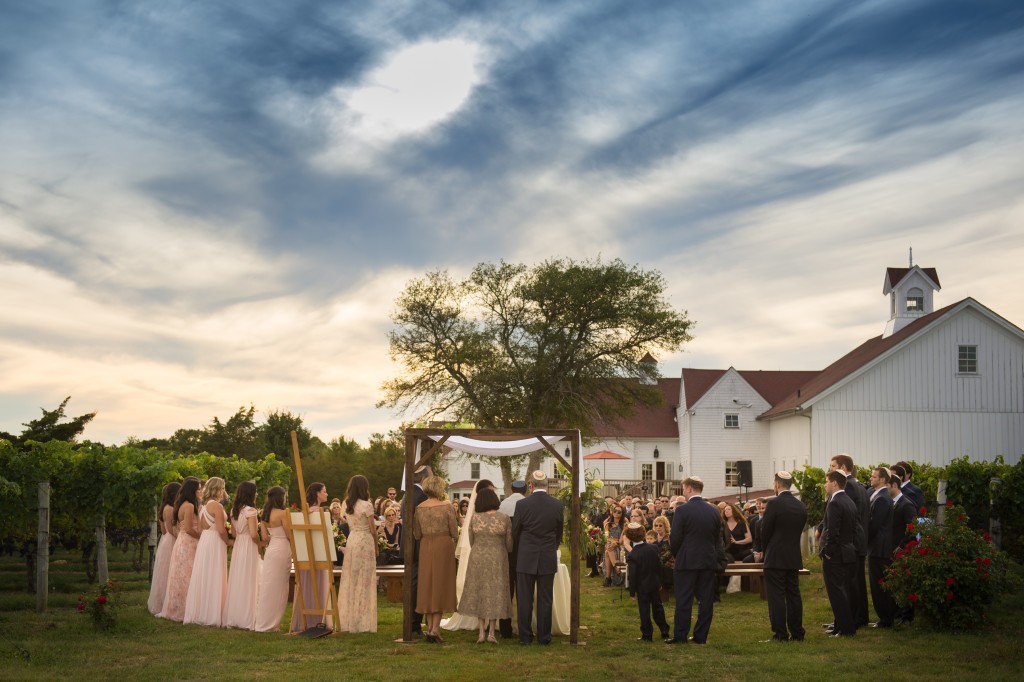 wedding at Jonathan Edwards Winery- Connecticut vineyard