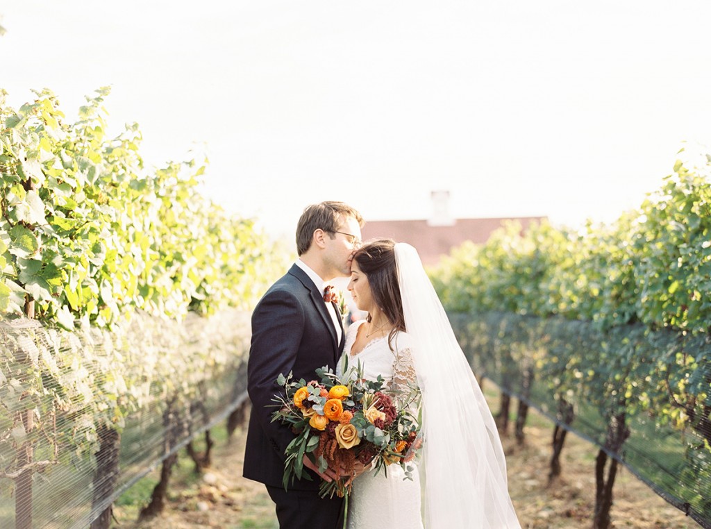tuscan inspired vineyard wedding